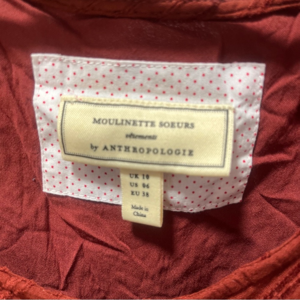 Anthropologie Moulinette Soeurs Guinevere Maxi Fairycore Renaissance Size 10 - Picture 8 of 11